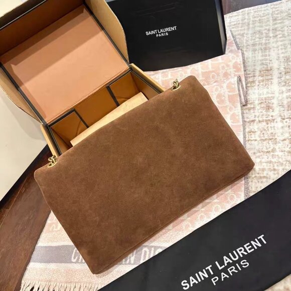 YSL Envelope Suede Chain Shoulder Bag - Picture 3 of 6